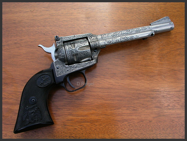 Hand Engraved Colt New Frontier .22 Revolver