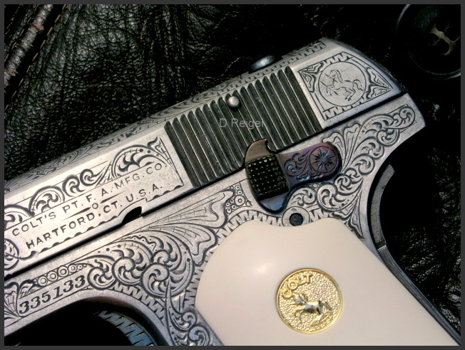 Engraved Colt 1903 Hammerless