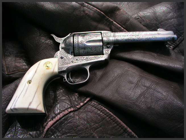 Hand Engraved Colt NRA SAA