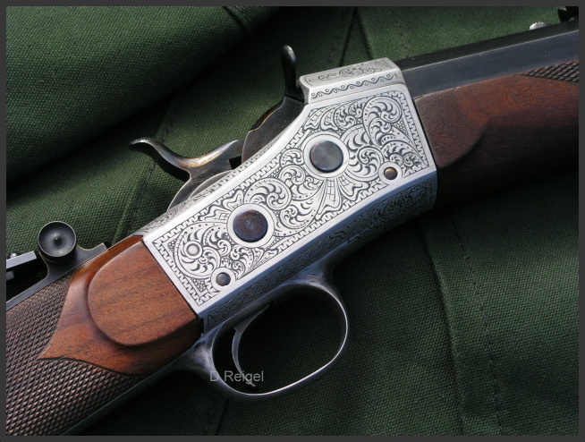 Engraved Remington Rolling Block Creedmoor Rifle