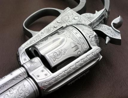 Colt Bisley model 38 LC 1912, right frame, by reigelgunengraving.com