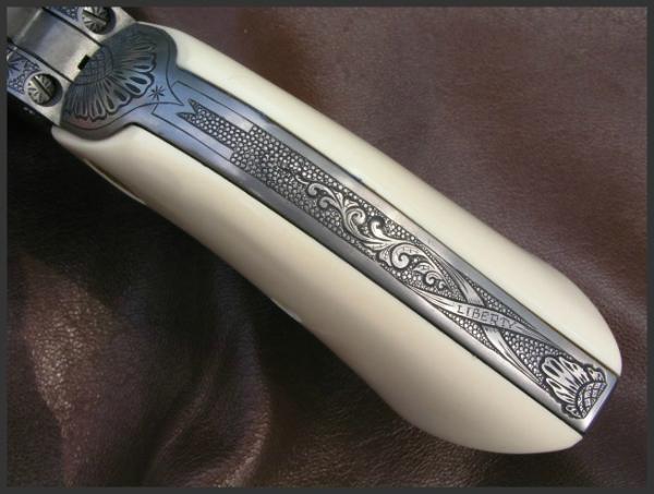 Engraved Colt SAA 38 Special, Reigel Gun Engraving