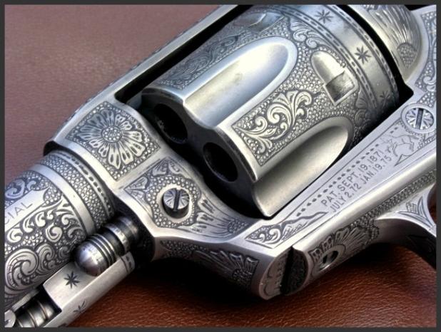 Colt SAA Special 38 Revolver, Reigel Gun Engraving