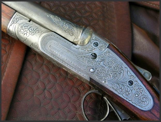Engraved Quail Hammerless 410, by Reigel Gun Engraving