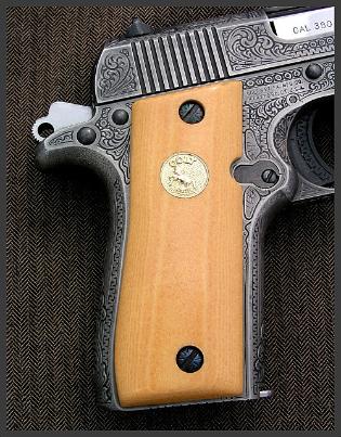 Engraved Colt Government Model 380
