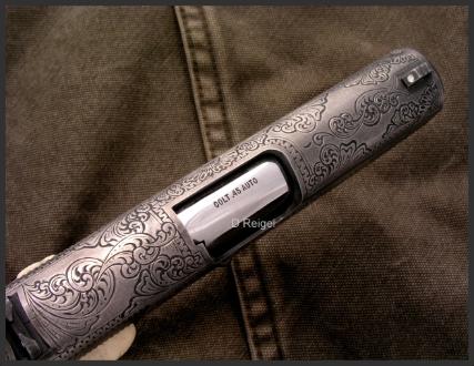 Hand Engraved Colt Mark IV Officers Model 1911