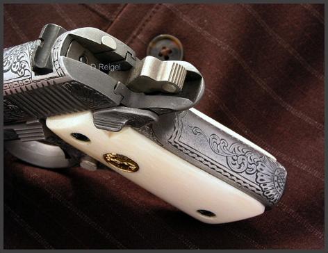 Engraved Colt Mustang 380