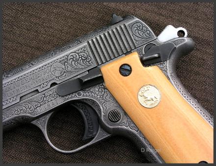 Hand Engraved Colt Series 80 Government Model