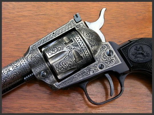 Hand Engraved Colt New Frontier Pistol