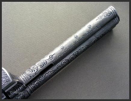 Engraved Python Revolver