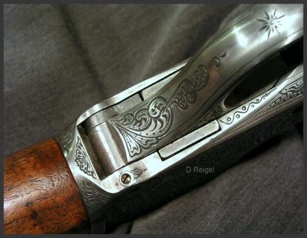Engraved Winchester High Wall Rifle