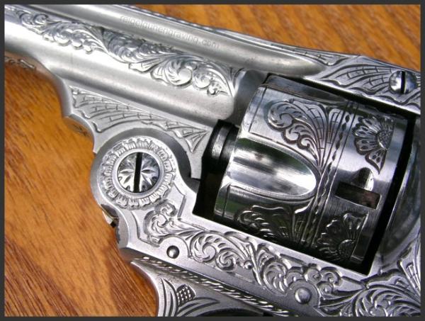 Engraved Top Break Revolver, by Reigel Gun Engraving