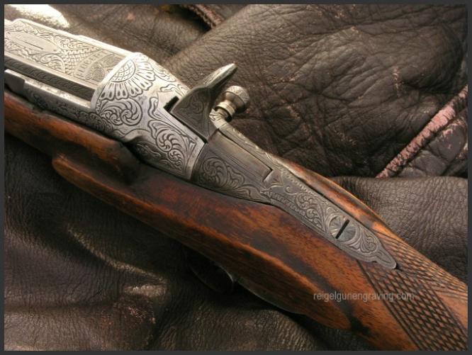 Engraved Flobert Rifle, Reigel Gun Engraving