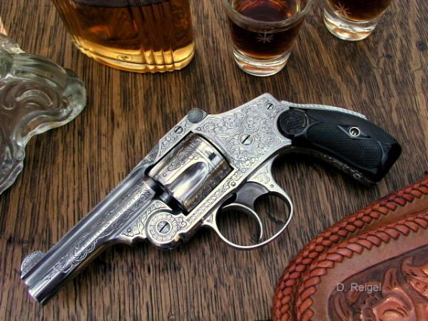 S&W Safety Hammerless .38 Revolver by Reigel Gun Engraving
